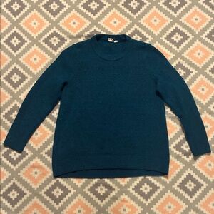 GAP Womens Deep Teal Crewneck Sweater Size Medium